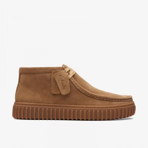 Clarks Torhill Hi Dark Sand Suede | CLKS-84577
