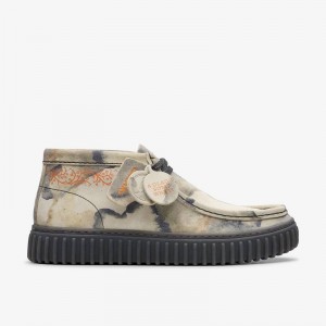 Clarks Torhill Tor Off White Camoflage | CLKS-84597