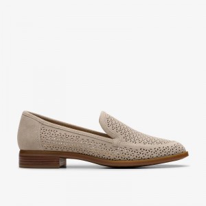 Clarks Trish Cove Stone Suede | CLKS-85430