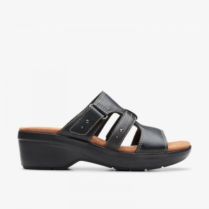 Clarks Tuleah Jane Black Leather | CLKS-84731