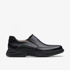 Clarks Un Briley Step Black Leather | CLKS-84261
