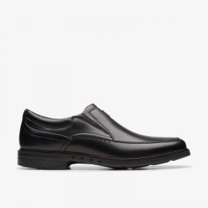 Clarks Un Kendric Go Black Leather | CLKS-84259