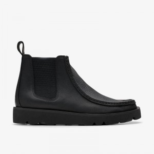 Clarks Walla Chelsea Black Leather | CLKS-85611