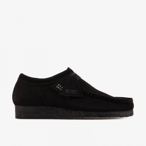 Clarks Wallabee Black Suede | CLKS-84493