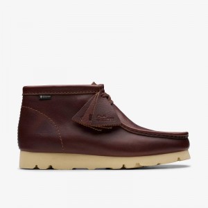 Clarks Wallabee Boot Gore-Tex British Tan Leather | CLKS-84517