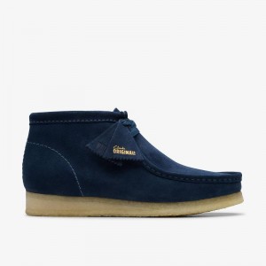 Clarks Wallabee Boot Ink Suede | CLKS-84487