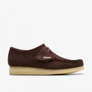 Clarks Wallabee Dark Brown Suede | CLKS-84480