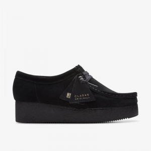 Clarks Wallacraft Bee Black Suede | CLKS-84686