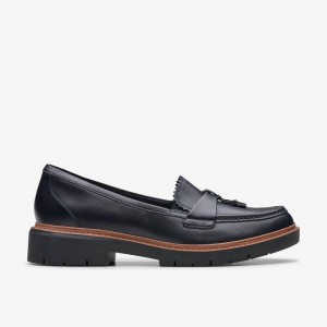 Clarks Westlynn Bella Navy Leather | CLKS-84868