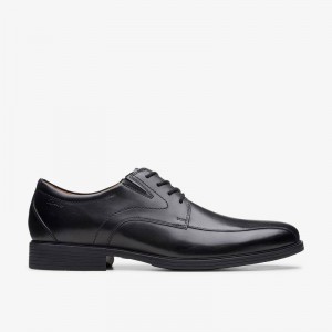 Clarks Whiddon Pace Black Leather | CLKS-84440