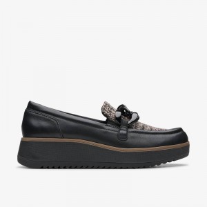 Clarks Zylah May Black Combination Textile | CLKS-85368