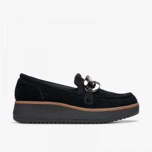 Clarks Zylah May Black Suede | CLKS-85370